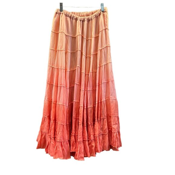 All Saints Eva Ombre Skirt, Sunburst Orange, Size 4 US - Picture 3 of 7